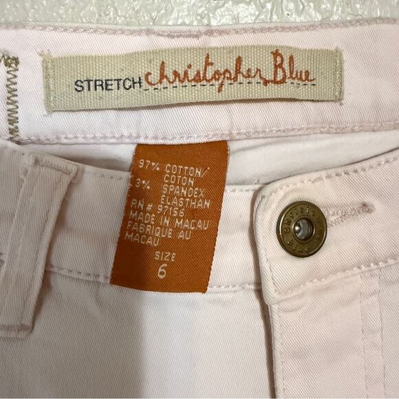 Christopher Blue Women's light Pink Straight Leg Jeans - Picture 5 of 9